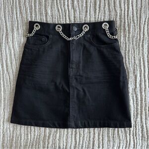 The Kooples Black Skirt with Belt